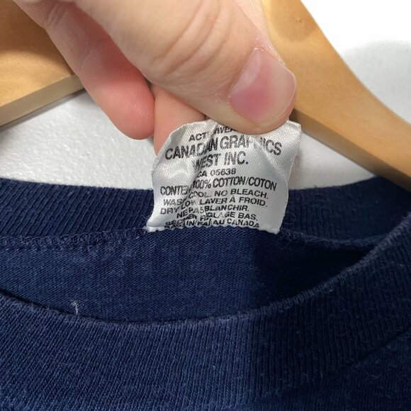 Vintage 1990 New York Yankees Die Hard Fan Single Stitch Graphic Tee men's Med - Picture 6 of 8